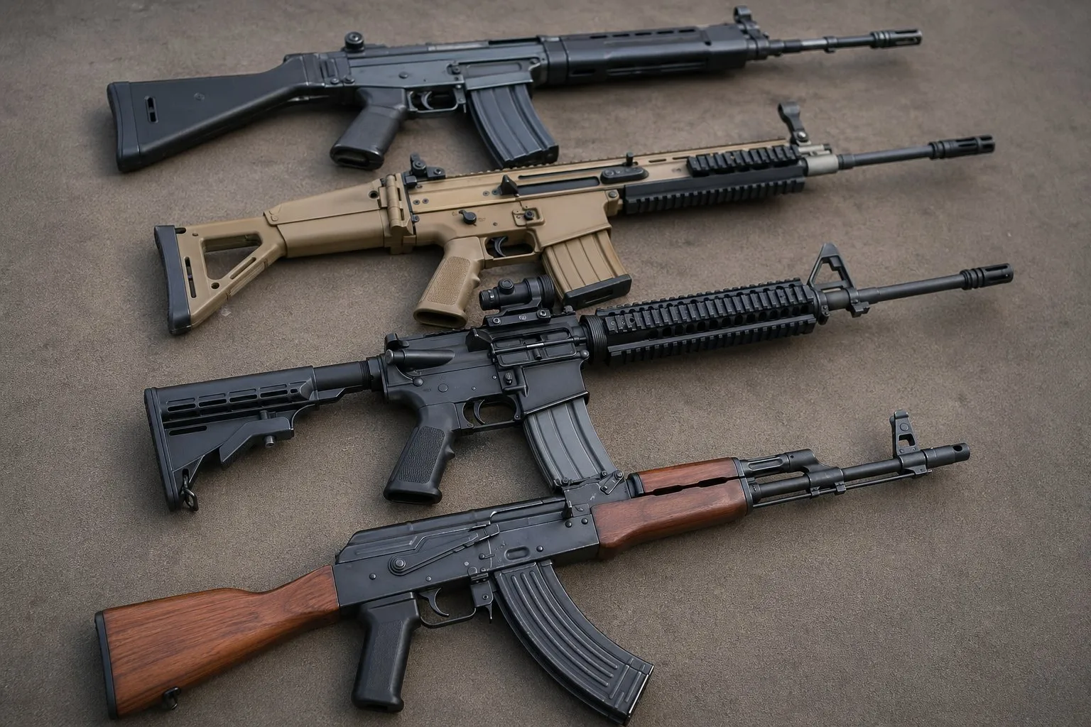 Most Used Assault Rifles in the Modern World: Key Models and Features